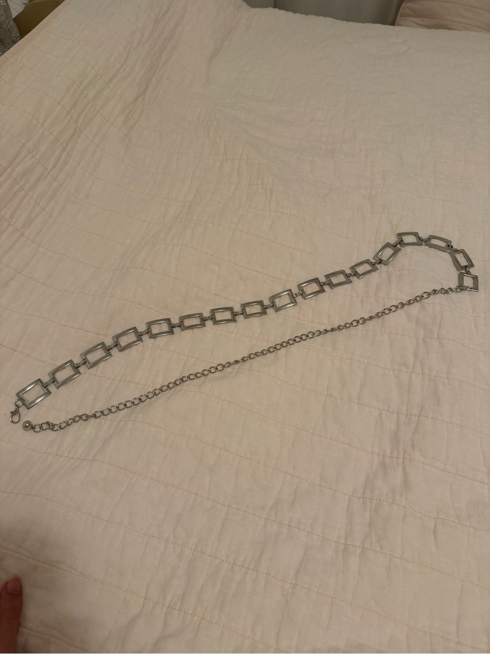 Vintage Y2K Square Metal Waist Chain Belt